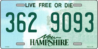 NH license plate 3629093