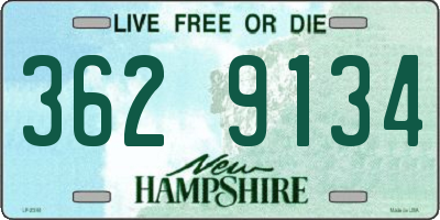 NH license plate 3629134