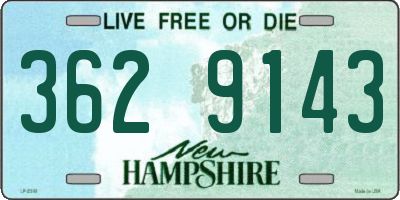 NH license plate 3629143