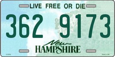 NH license plate 3629173