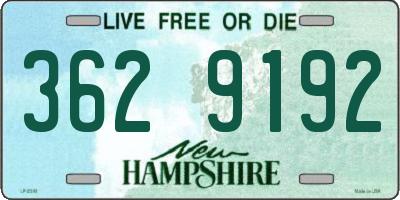 NH license plate 3629192