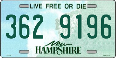 NH license plate 3629196