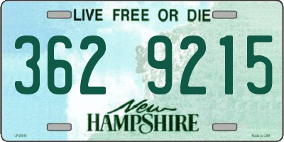 NH license plate 3629215