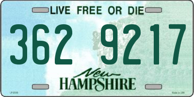 NH license plate 3629217