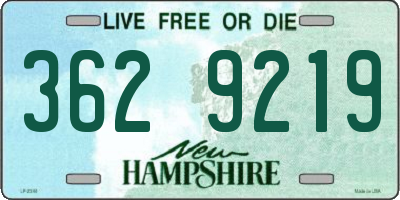 NH license plate 3629219