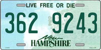 NH license plate 3629243