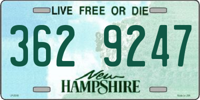 NH license plate 3629247