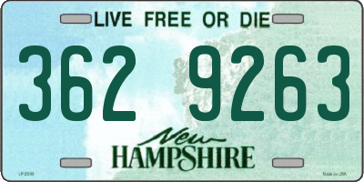 NH license plate 3629263