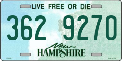 NH license plate 3629270