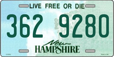 NH license plate 3629280
