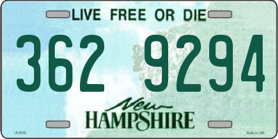 NH license plate 3629294