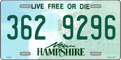NH license plate 3629296