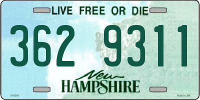NH license plate 3629311