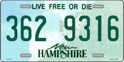 NH license plate 3629316