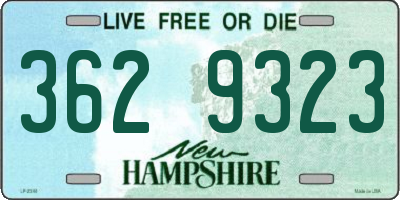 NH license plate 3629323
