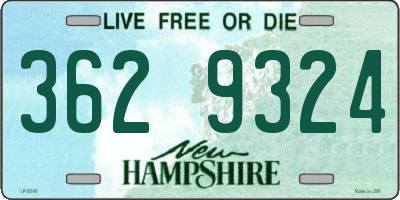NH license plate 3629324
