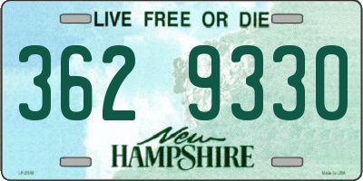 NH license plate 3629330
