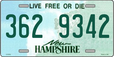 NH license plate 3629342