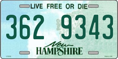 NH license plate 3629343