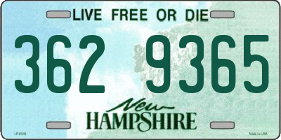 NH license plate 3629365