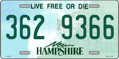 NH license plate 3629366