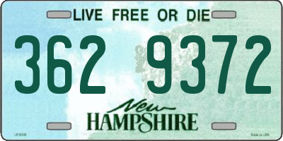 NH license plate 3629372