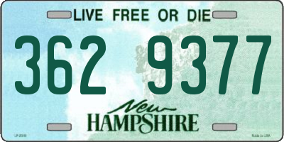 NH license plate 3629377