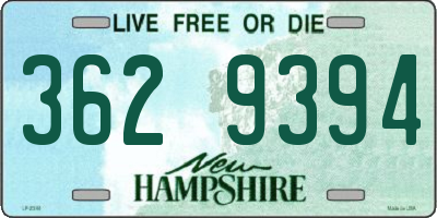 NH license plate 3629394