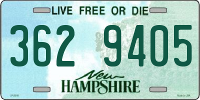 NH license plate 3629405