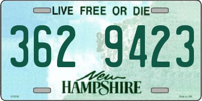NH license plate 3629423