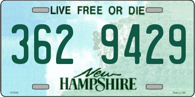 NH license plate 3629429