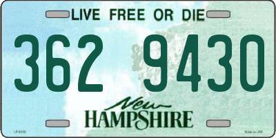 NH license plate 3629430