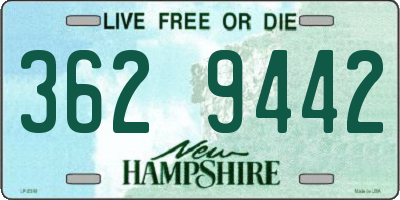 NH license plate 3629442