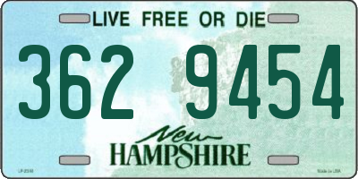 NH license plate 3629454