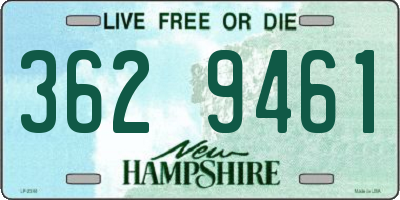 NH license plate 3629461