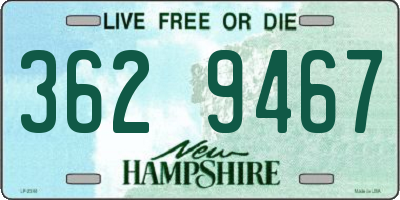 NH license plate 3629467