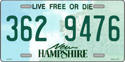 NH license plate 3629476