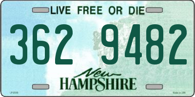 NH license plate 3629482