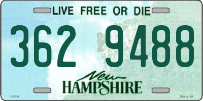 NH license plate 3629488