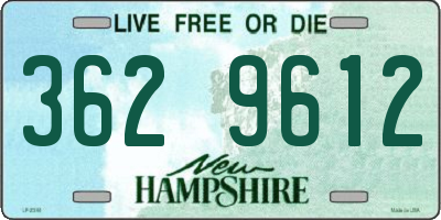 NH license plate 3629612