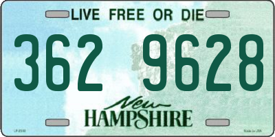 NH license plate 3629628