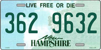 NH license plate 3629632