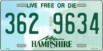 NH license plate 3629634