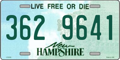 NH license plate 3629641