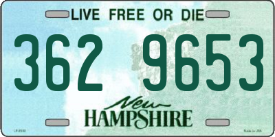 NH license plate 3629653