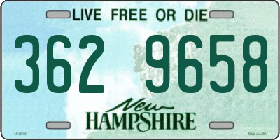 NH license plate 3629658