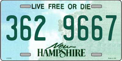 NH license plate 3629667