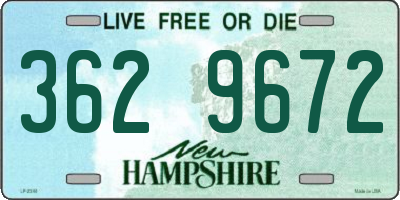 NH license plate 3629672