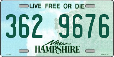 NH license plate 3629676
