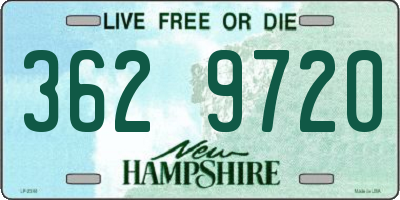 NH license plate 3629720